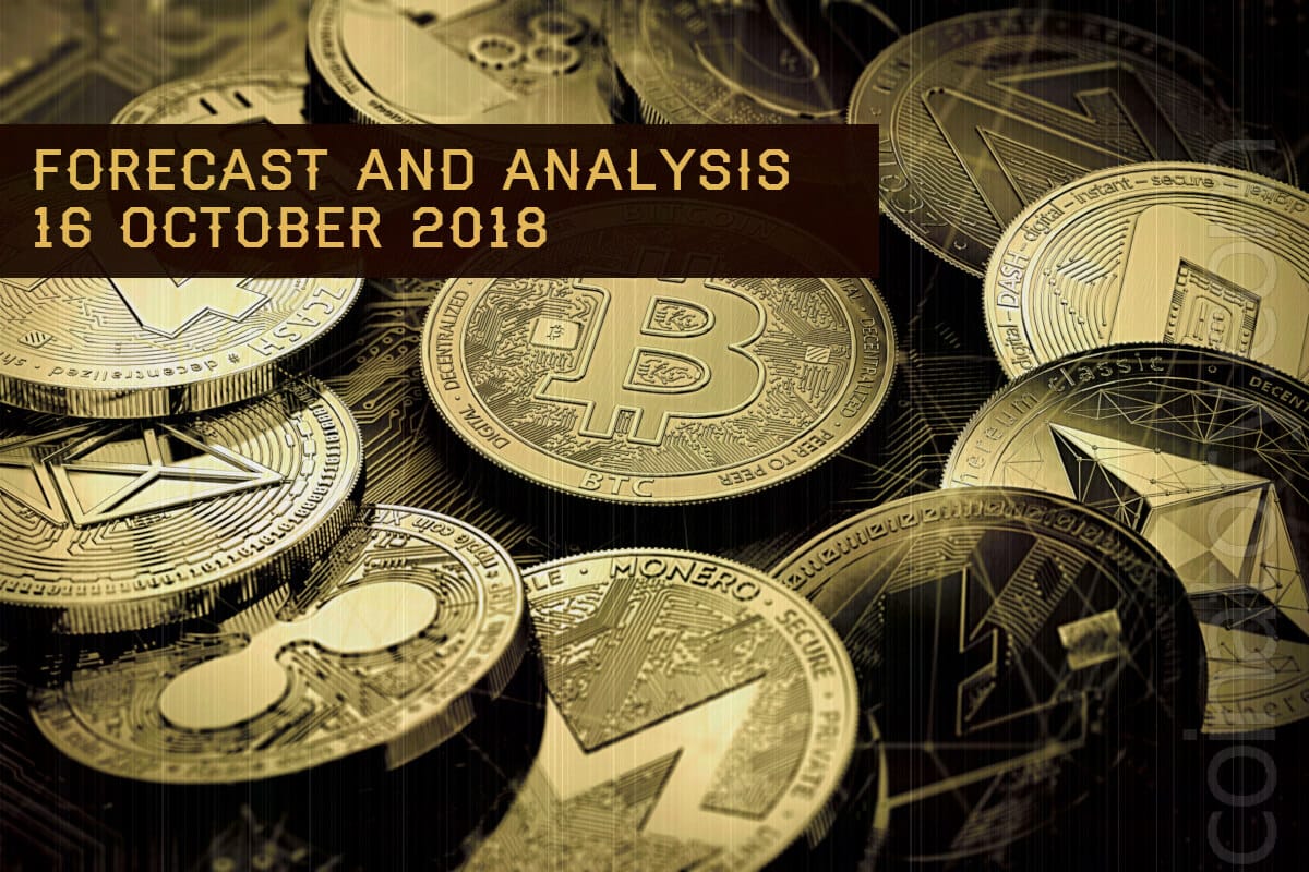 Cryptocurrency prices analysis and forecast – 16 October 2018