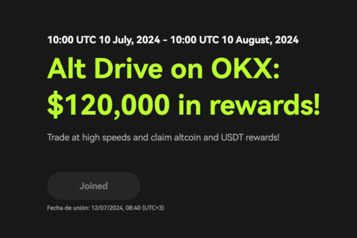 Alt Drive on OKX: $120,000 in rewards!