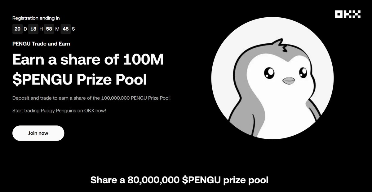 Grab Your Share of 100,000,000 $PENGU on OKX