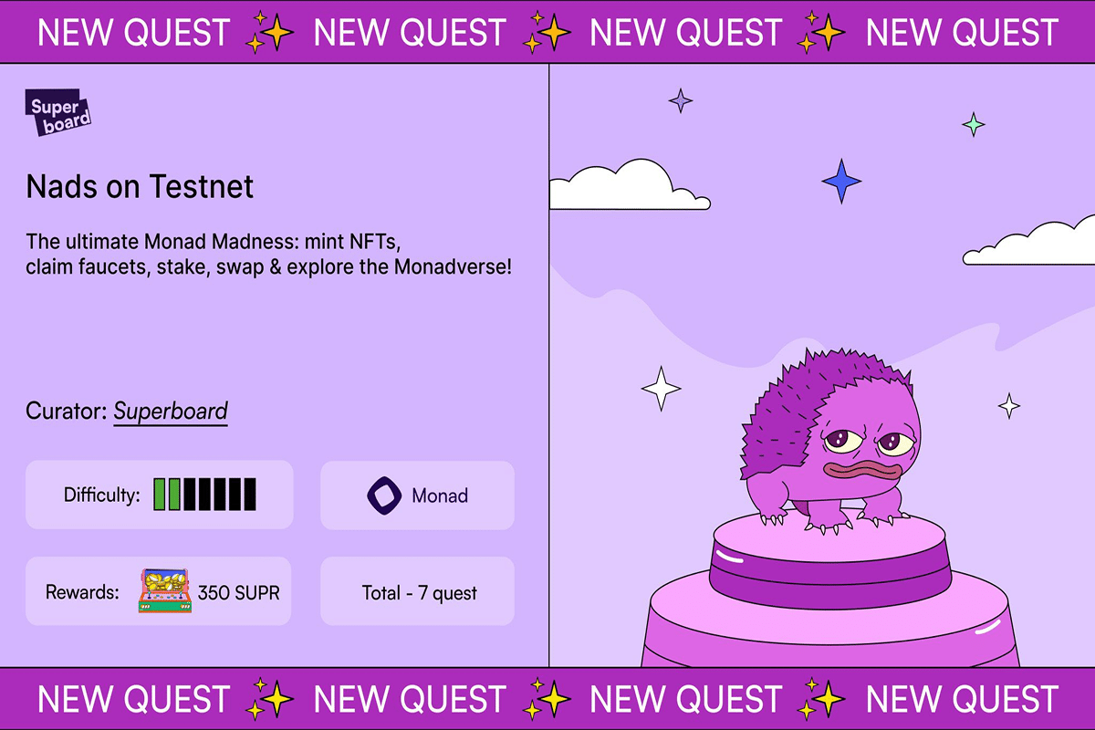 Monad Testnet Guide: Complete Quests on Superboard